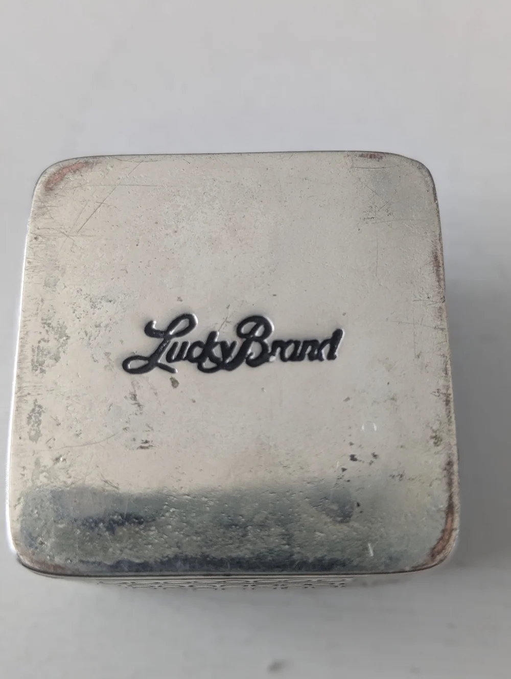 🍀 Lucky Brand Horseshoe Trinket Box – Teal Enamel & Silver Tone Boho🍀
